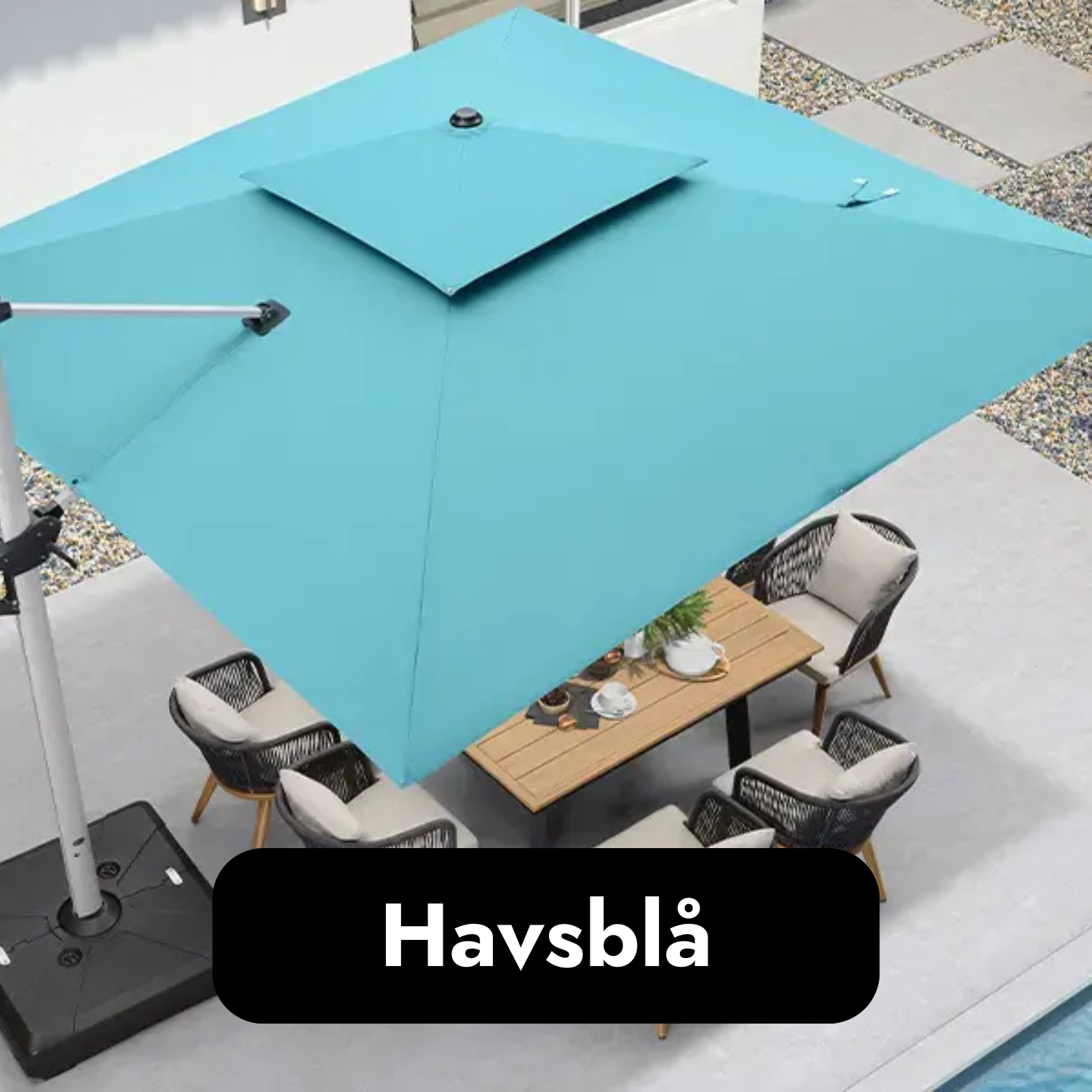 SkyShade™ Solenergi-driven LED-parasoll